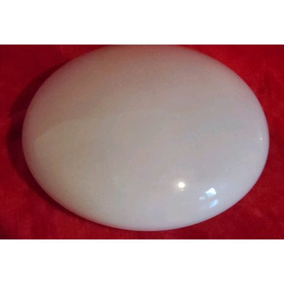 Vintage White Milk Glass Light Globe Round Dome Mushroom Shape - Picture 4 of 5